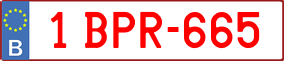 Truck License Plate